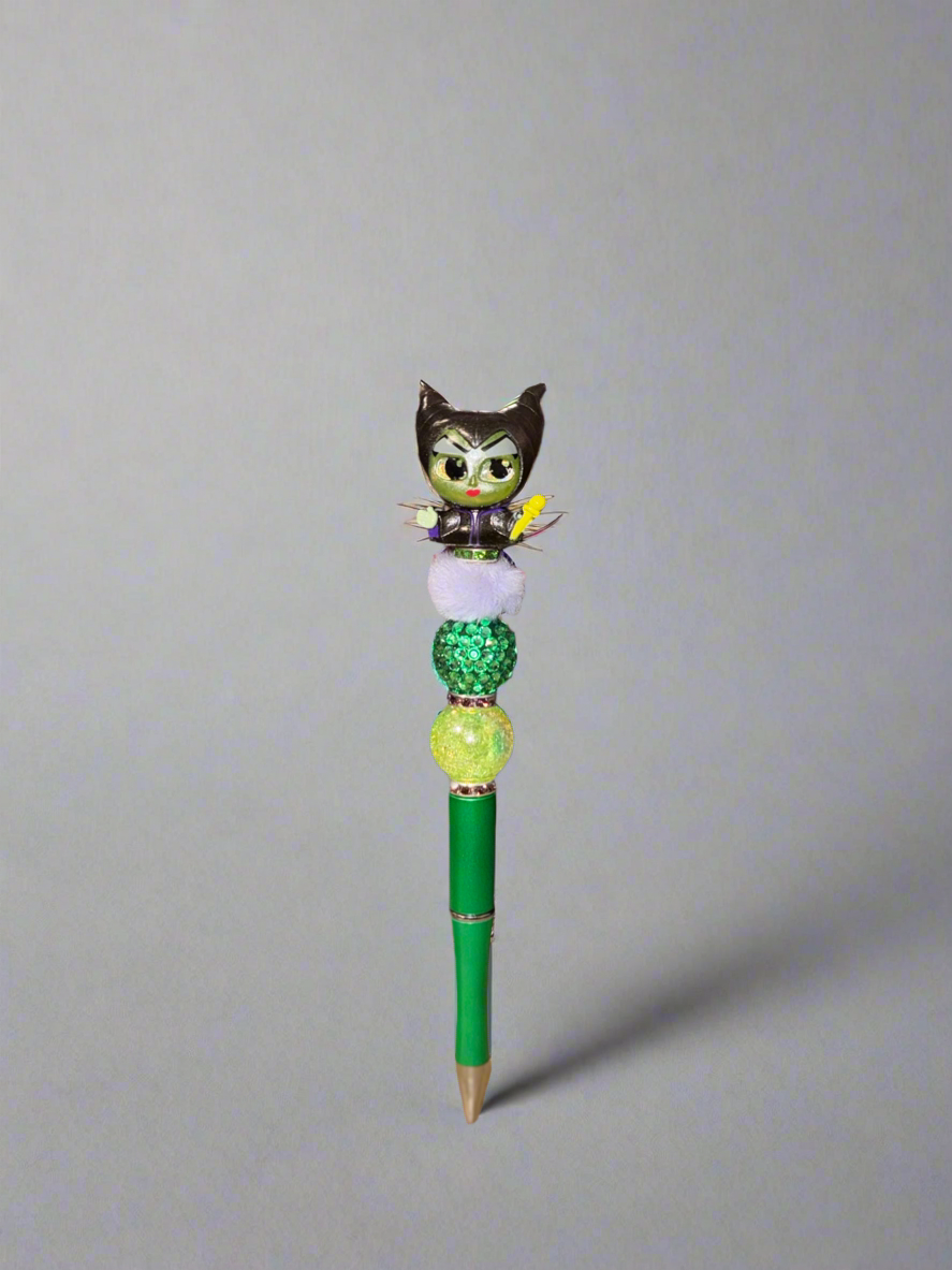 Green/Purple Styled Maleficent Pen