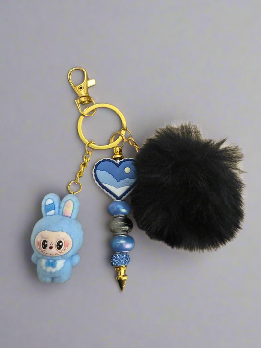 Black & Blue Labubu