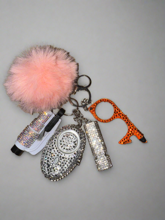 Peach/Orange Self Defense Keychain