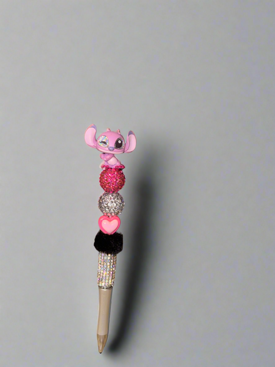 Silver Bedazzled Angel Pen