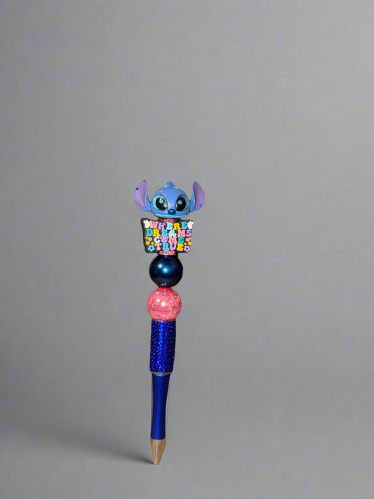 Blue/Pink Styled Stitch Pen